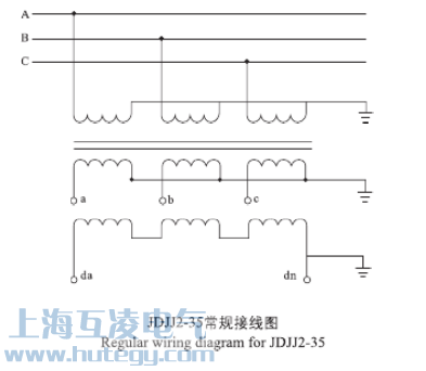 JDJJ2-35電壓互感器接線(xiàn)圖